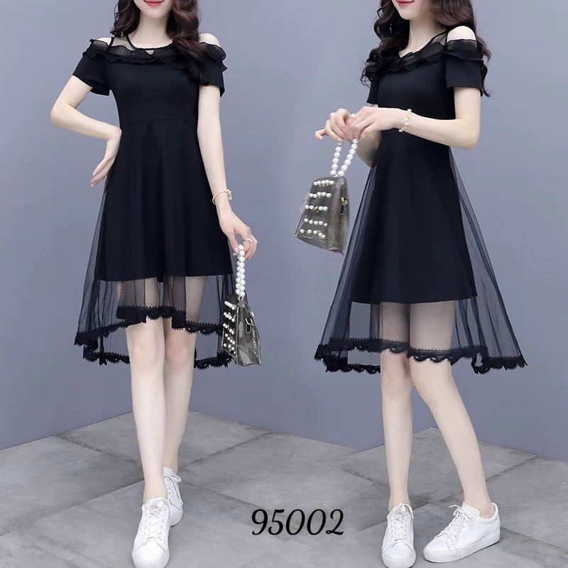 ĐẦM UMI PHỐI LƯỚI SANG CHẢNH - THỜI TRANG TIỂU THƯ HÀN QUỐC - THANH LỊCH 2022 KOKO MI FASHION