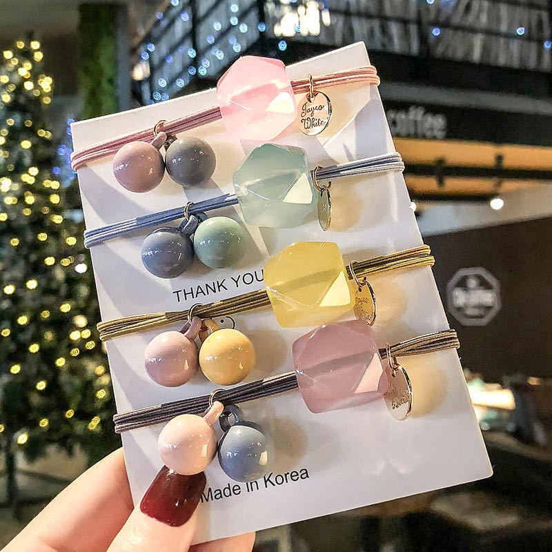 Dây Buộc Tóc Hình Gấu Cute Hàn Quốc, Dây Cột Tóc, Dây Chun Buộc Tóc Phong Cách Hàn Quốc Dành Cho Bé PK2