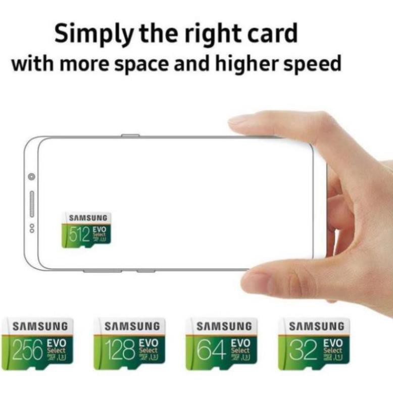 Thẻ nhớ Samsung Evo Select 64GB 100MB / s (U3) MicroSDXC kèm phụ kiện kết nối MB-ME64GA / AM | BigBuy360 - bigbuy360.vn