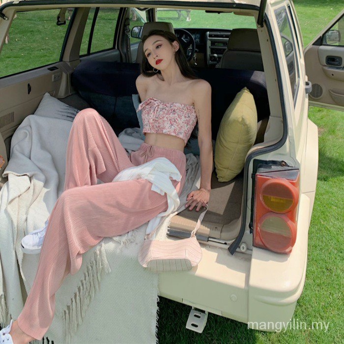 Set Áo Hoa Trễ Vai + Áo Khoác Cardigan + Chân Váy Xếp Ly Xinh Xắn Cho Nữ | BigBuy360 - bigbuy360.vn