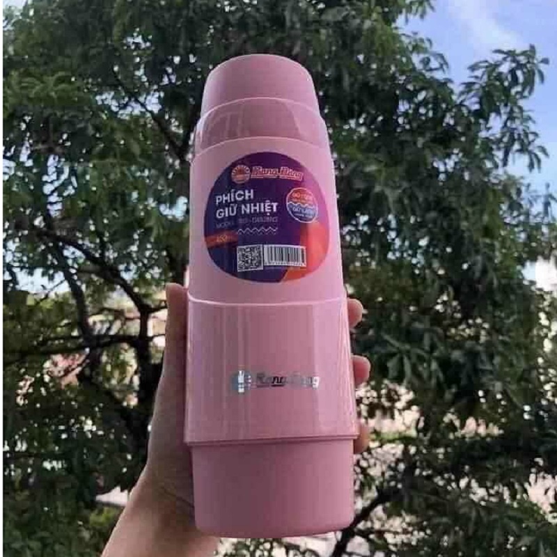 Bình Nước Giữ Nhiệt Cao Cấp Rạng Đông Dung Tích 450ml Hàng Chính Hãng