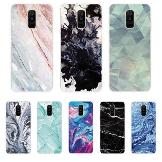 Ốp Lưng Samsung Galaxy A6 A6+ Plus A7 A8 A8+ Plus A9 2018 TPU mềm Case đá granit