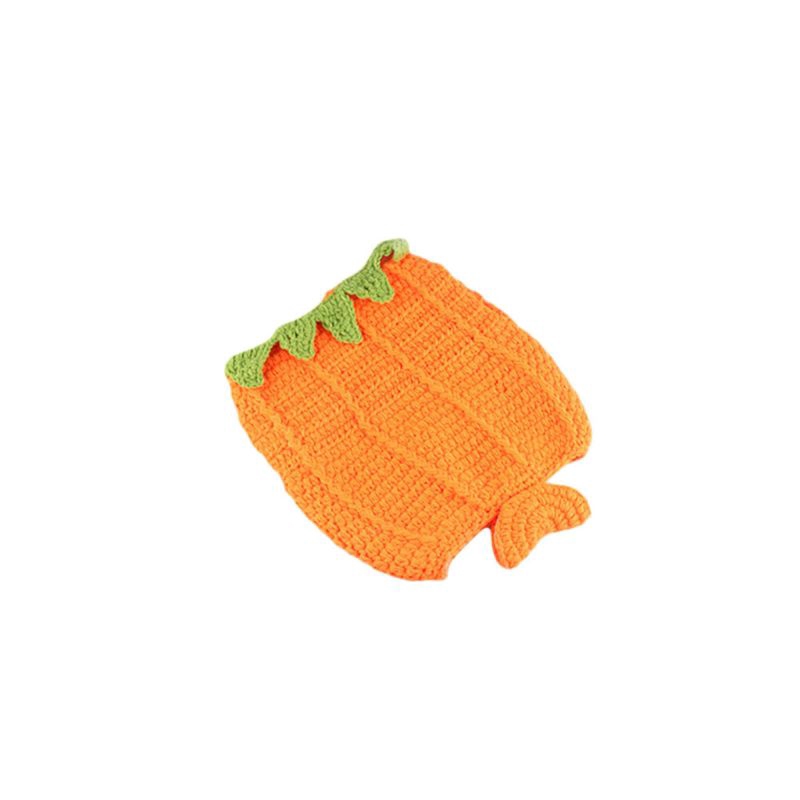 Mary☆Baby Crochet Photography Props Newborn Photo Pumpkin Costumes Infant Clothing
