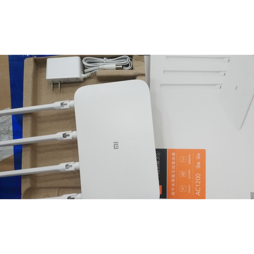 Bộ phát Wifi Xiaomi Router Gen 3G Ver 2 mới nhất 2019, AC1200 với 2 băng tần sóng 2.4GHZ và 5GHZ, Rom 128MB, Ram 128MB