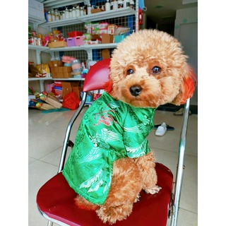 Áo Dài Gấm Cho Thú Cưng