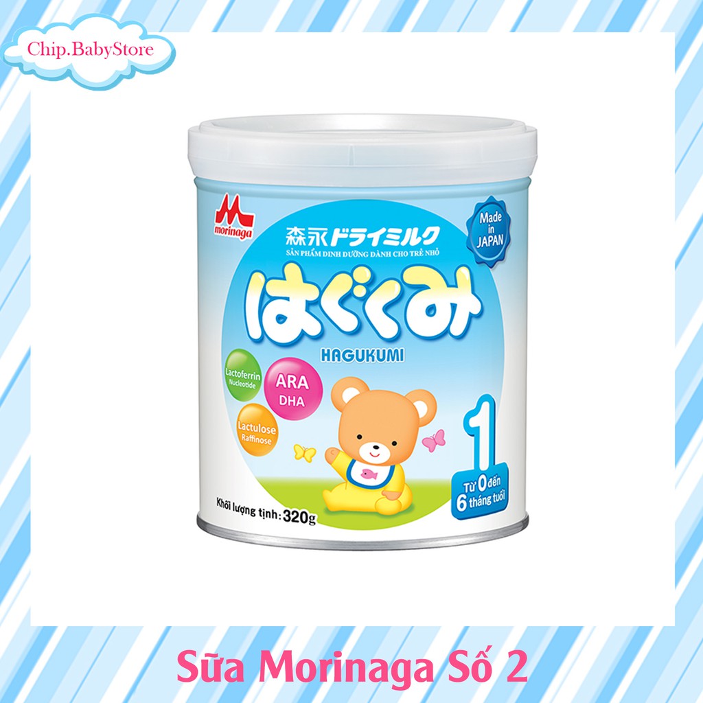 {Mẫu Mới} Sữa Morinaga số 1, số 2, số 3 - 320gr/850gr ( Tách đai ko quà)