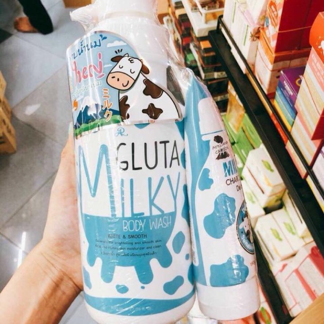 Combo sữa tắm + sửa rửa mặt Thái