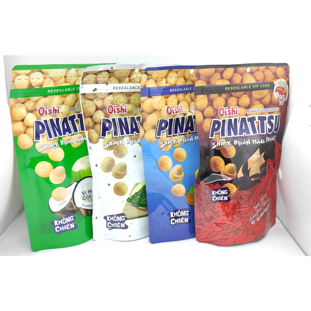 Đậu phộng Pinattsu cốt dừa, mực cay 100g