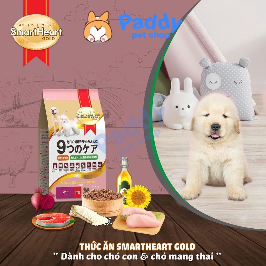 Hạt SmartHeart Gold Cao Cấp Cho Chó Vị Cừu &amp; Gạo