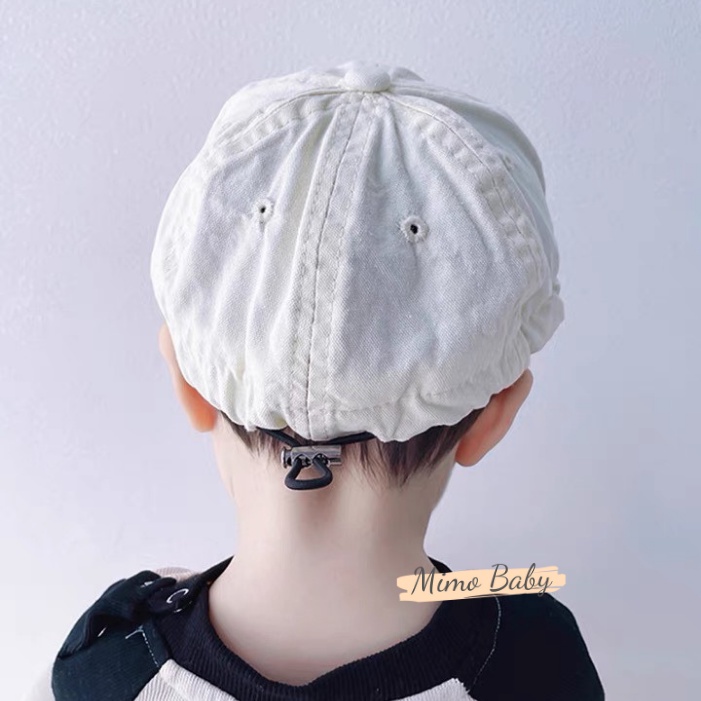 Mũ lưỡi trai vải mềm màu trơn cá tính cho bé MH131 Mimo Baby