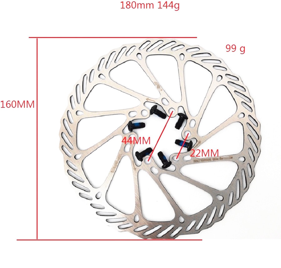 1 Đĩa Phanh 160 mm Hoặc 180 mm 6 / 7 Inch 12 Bu Lông Bằng Thép Không Gỉ Chất Lượng Cao Cho Avid Bb5 / Bb7 Mtb