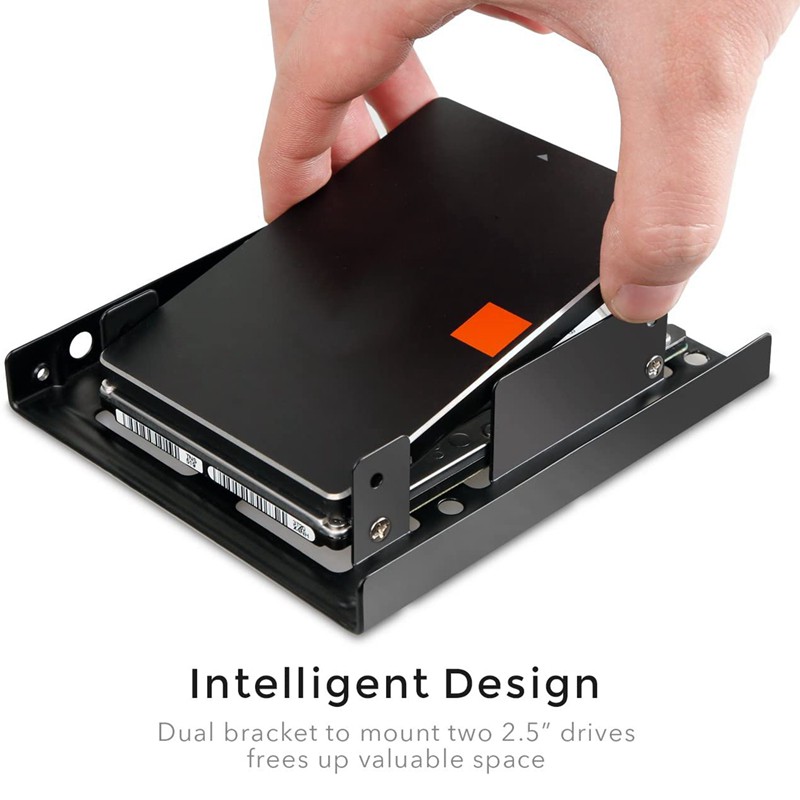 Bộ 2 Khay Kim Loại Gắn Ổ Cứng Ngoài Hdd Ssd 2.5-3.5 Inch Kèm Phụ Kiện | BigBuy360 - bigbuy360.vn