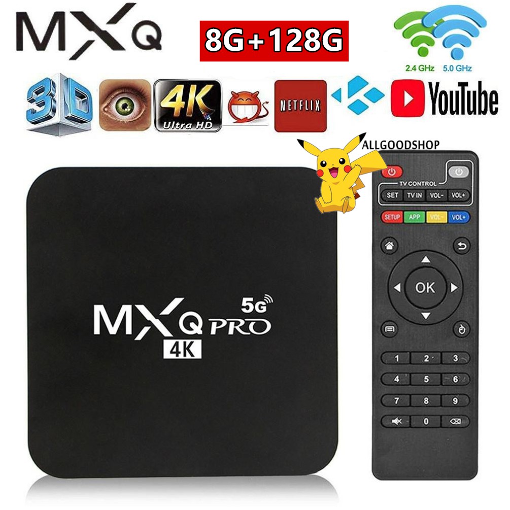 ⚡MXQ PRO  Android TV Box MXQPRO Android tivi box 4K 5G RAM 2G+128G Bạn có thể xem youtube và vân vân