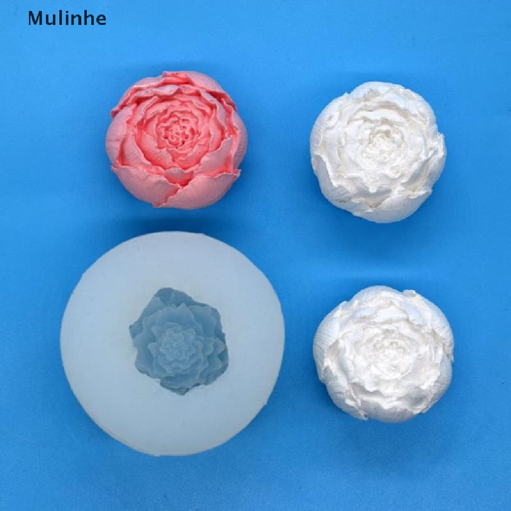 Khuôn làm bánh/ xà phòng/ nến hình hoa hồng 3D bằng silicone diy