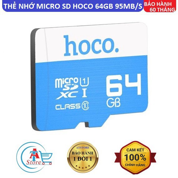 [BH 5 Năm] Thẻ Nhớ Micro SD Hoco 64G 95MB/s Class 10 Chính Hãng