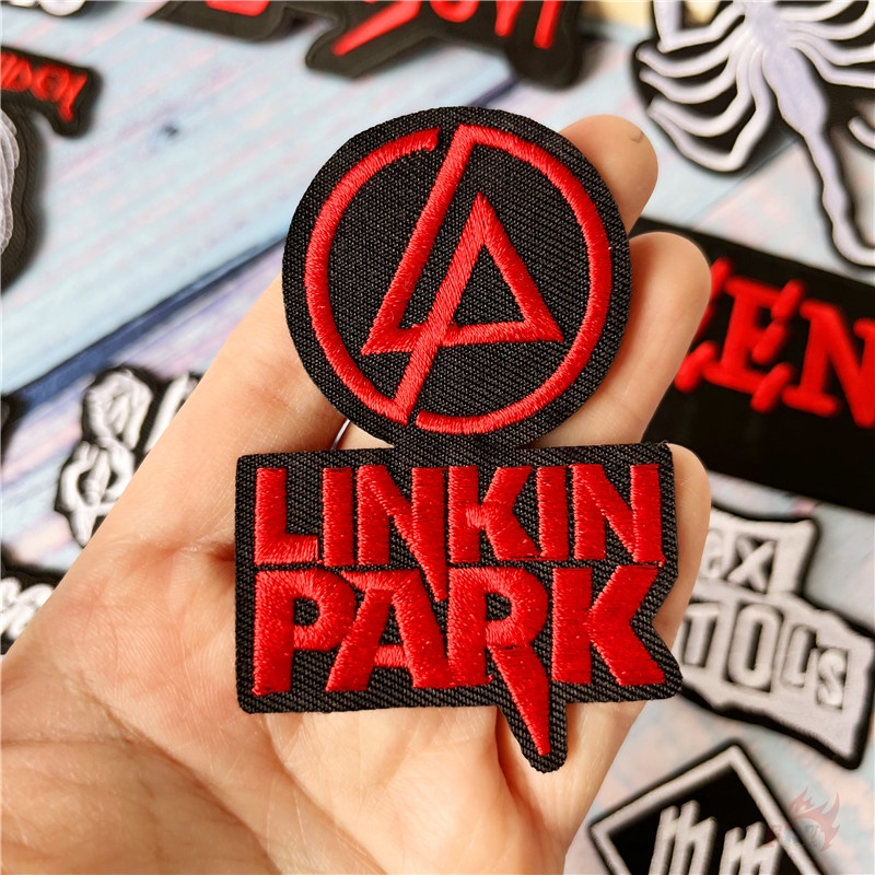 ♚ Miếng Dán Kim Loại Phong Cách Rock 06-On Chất Lượng ♚ 1 Sticker Ủi Thêu Hình Rock N Roll