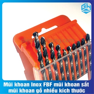 1 Cái Mũi khoan Inox FBF loại mũi khoan sắt ,khoan gỗ có kích thước