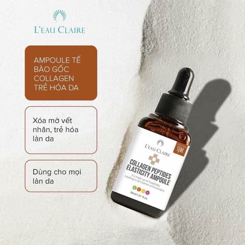 Serum Trắng Da Trẻ Hoá Collagen Vàng 24k Hàn Quốc Chính Hãng LEAU CLAIRE 100ml