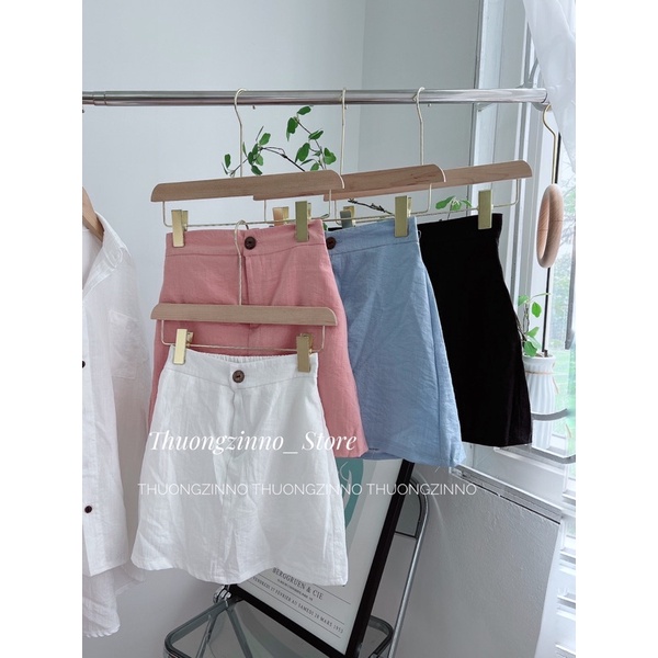 [Ảnh thật/Video]Set Áo kèm chân váy chất lụa đũi Hàn siêu mềm mát  Set bộ đồ nhẹ nhàng dễ mặc