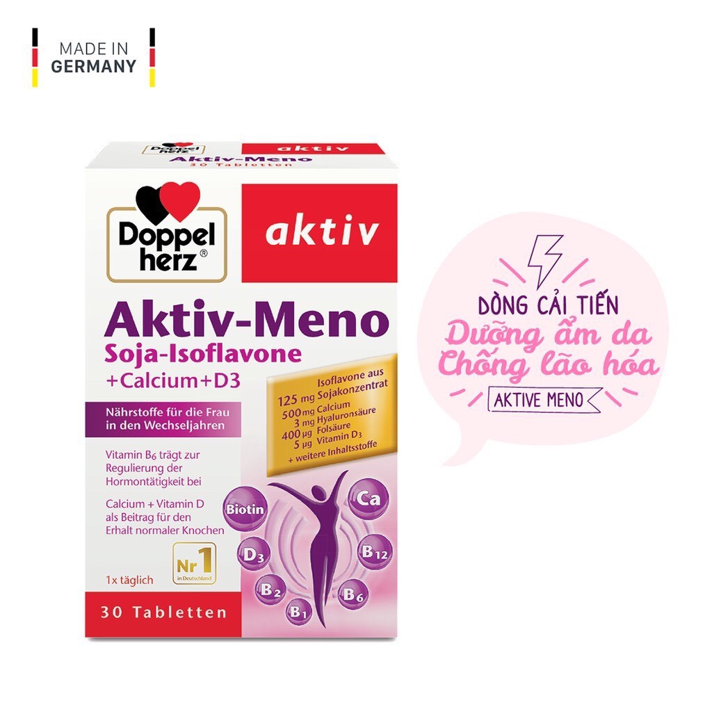 Viên uống cân bằng nội tiết tố nữ Doppelherz Aktiv-Meno Hộp 30 viên