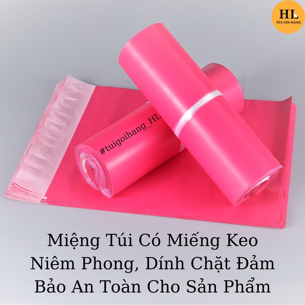 Túi Gói Hàng HL03-1 Chất Lượng Cao Cấp Size 28 x 42 Màu Hồng Rose