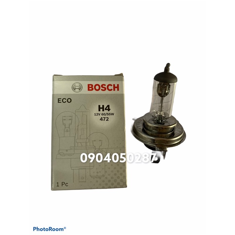 Bóng đèn H4 Bosch 12V 60/55W ánh sáng vàng tiêu chuẩn