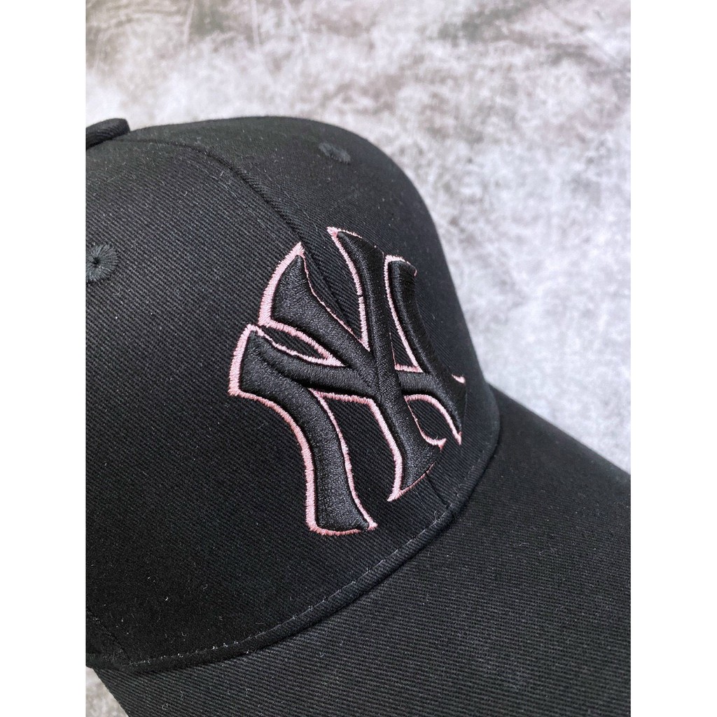 Mũ/Nón Lưỡi Trai MLB NY Yankees Baseball Cap Black/White N07