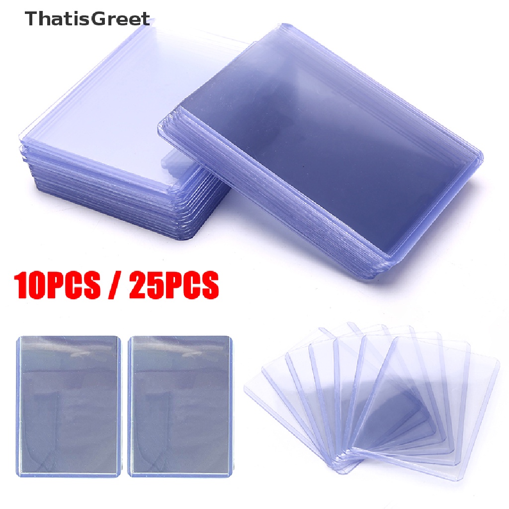 (thsgrt) 10/25PCS 35PT Top Loader 3X4" Board Game Cards Outer Protector Gaming Trading [HOT SALE]