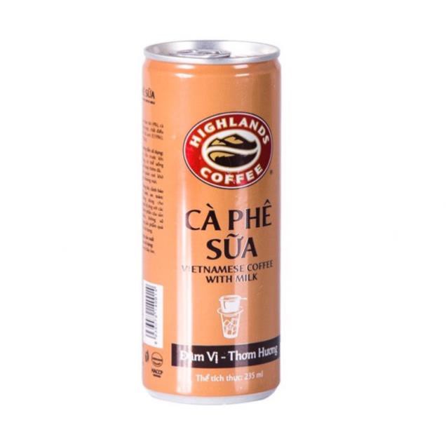 Cà Phê/ Cà Phê Highland Coffee Sữa Lon 235ml