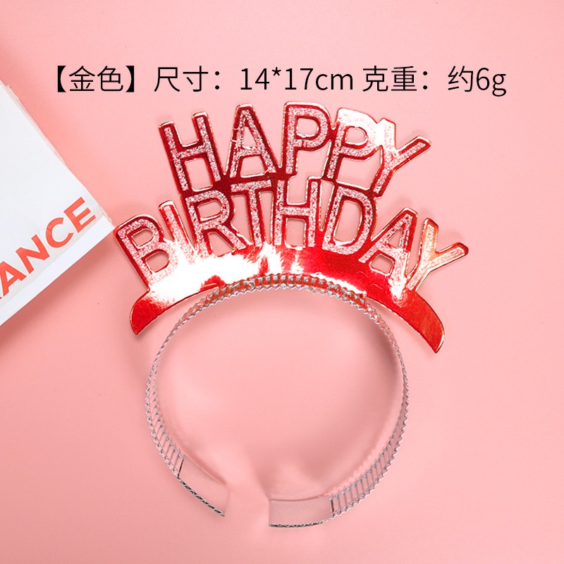 Mũ Sinh Nhật In Chữ happy birthday Sáng Tạo Cho Người Lớn Và Trẻ Em