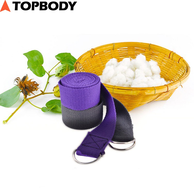 Dây tập Yoga Cotton bền bỉ 1,8mx3,8cm, hỗ trợ tập luyện Yoga tại nhà, văn phòng tiện dụng TOPBODY-DYGCT