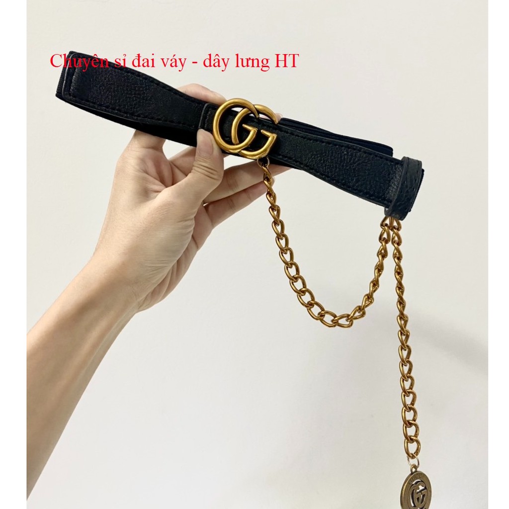 Đai váy belt G ĐỒNG CHAIN vừa xinh 2.5cm