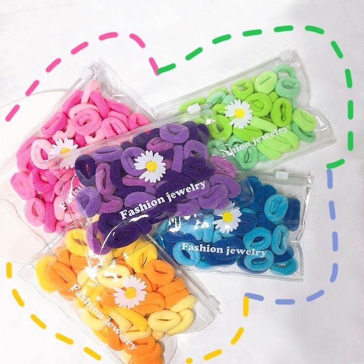 Dây Buộc Tóc Màu Macaron Xinh Xắn Cho Bé Gái