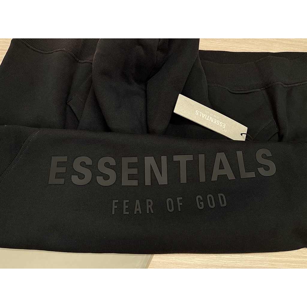 Áo Fear of God Essentials Pull-Over Hoodie (SS21) BLACK, áo hoodie FOG ESSENTIALS