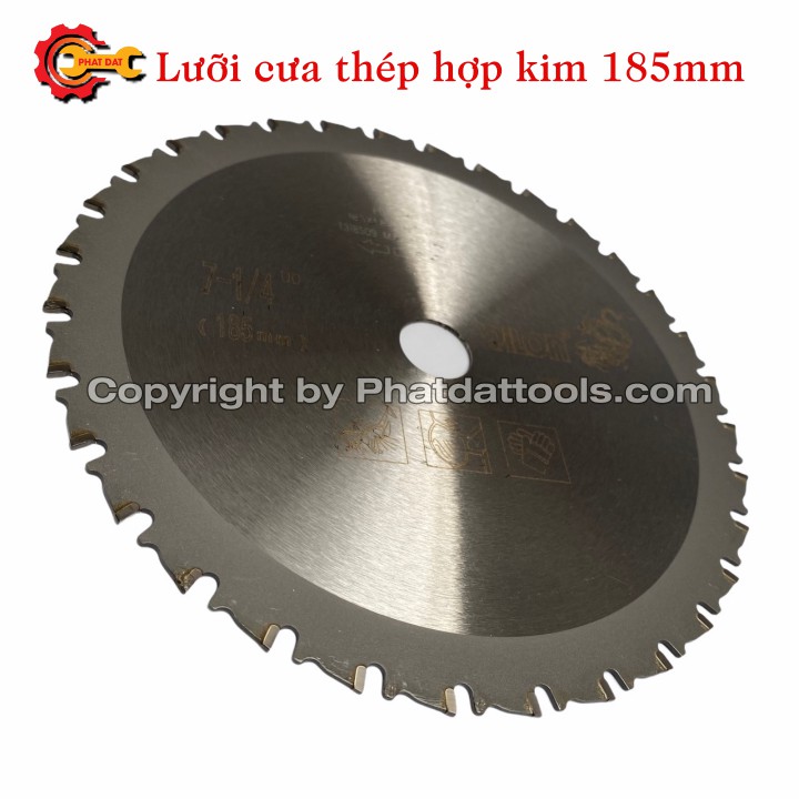 Lưỡi cưa thép hợp kim D185mm-32 răng-Cắt sắt không ba via,không tóe lửa