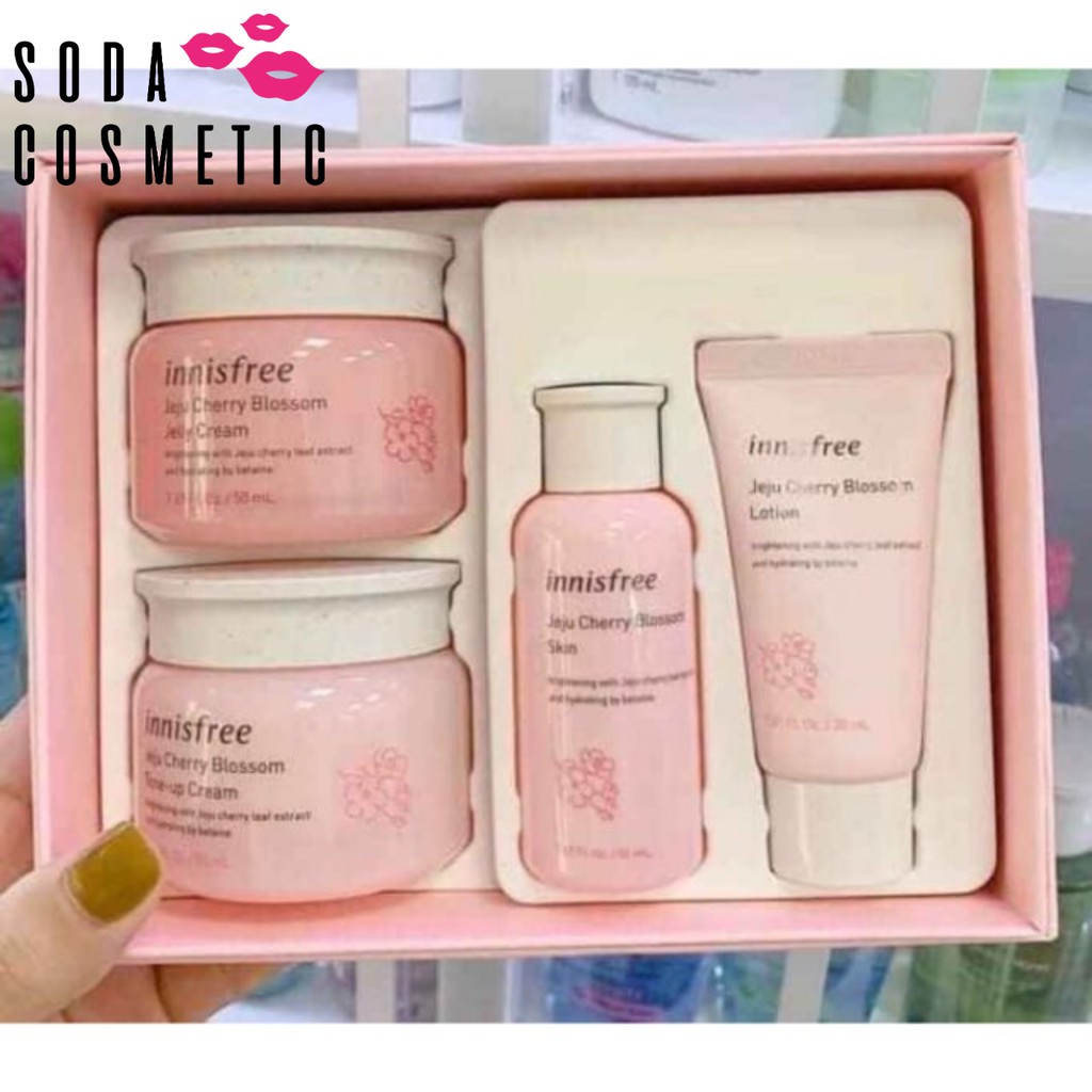 Set Dưỡng kem Trắng Da Innisfree Cherry Blossom INNISFREE JEJU CHERRY BLOSSOM