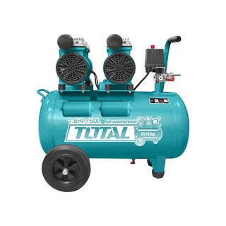 2x600w máy nén khí không dầu 50 lít total tcs2150502t