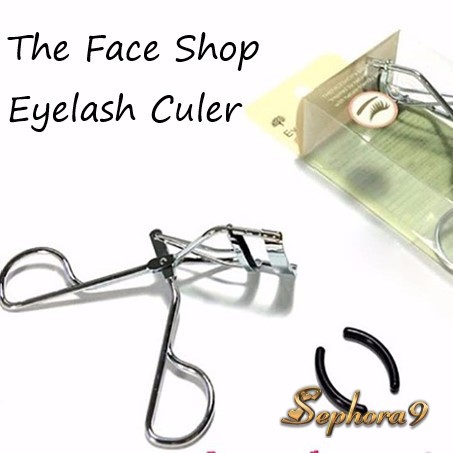 Kẹp bấm mi siêu cong TFS Eyelash Curler The Face Shop kèm 2 lõi thay am toàn không rụng mi