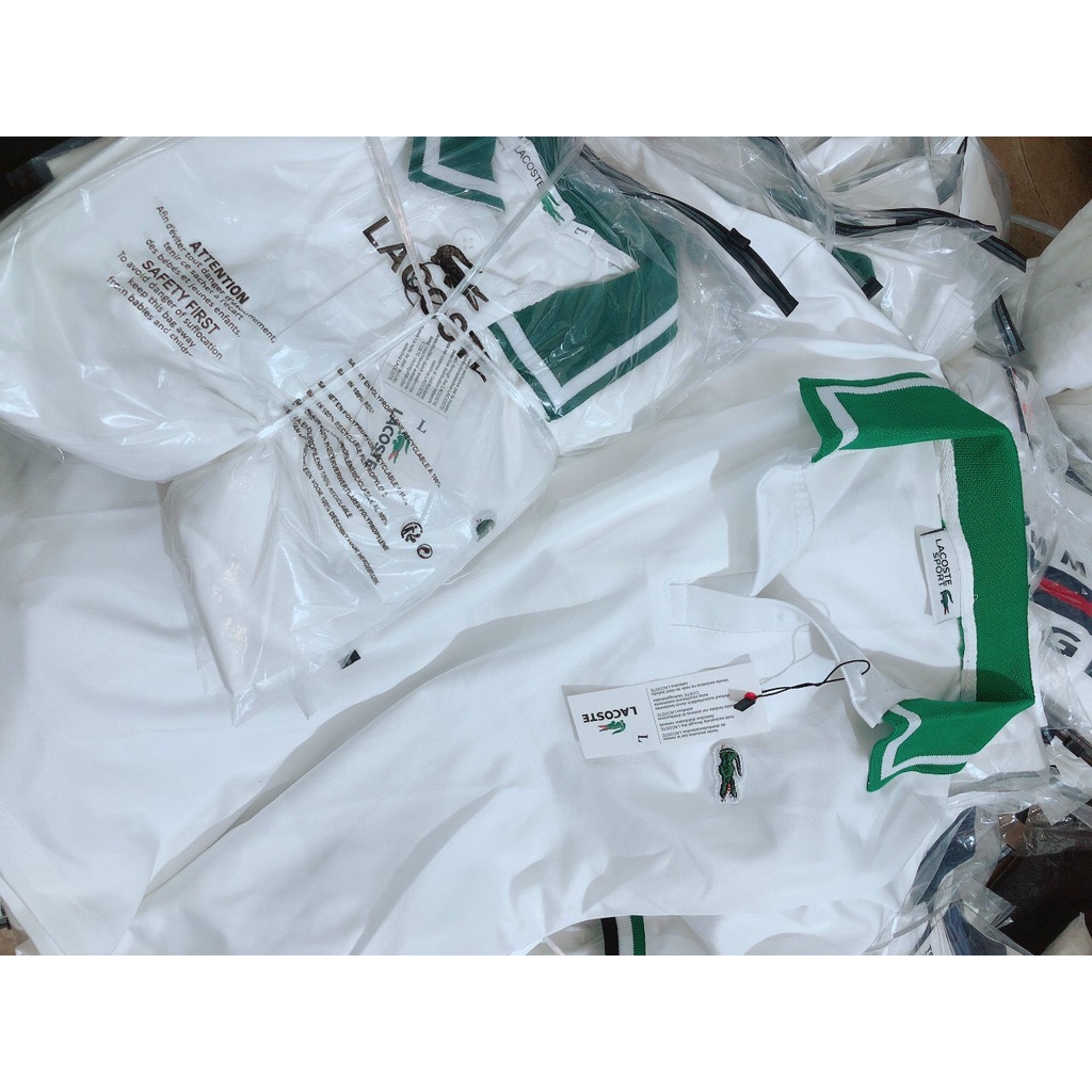 áo thun polo cá sấu cổ trụ ngắn tay