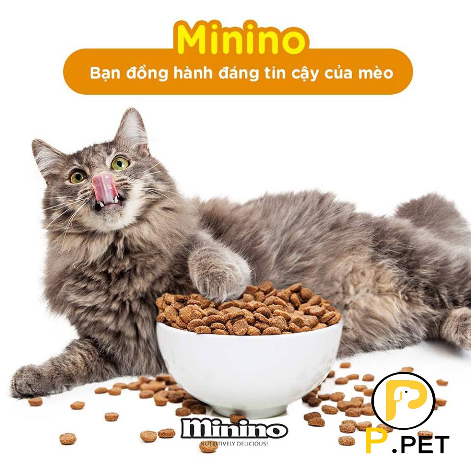 Thức ăn cho mèo mọi lứa tuổi Minino (Blisk cũ) - Vị Cá Ngừ - Gói 1,3kg - P.Petshop