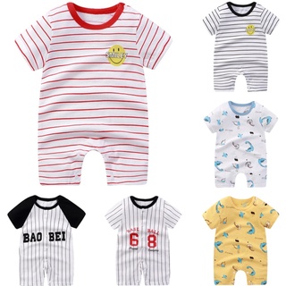 Áo liền quần vải cotton đáng yêu hợp mùa hè cho bé sơ sinh