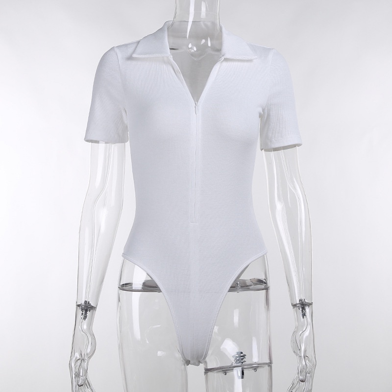 Áo liền quần Cổ Polo Tay Ngắn Màu Sắc Đơn Giản Thời Trang Mùa Hè Dành Cho Nữ | BigBuy360 - bigbuy360.vn