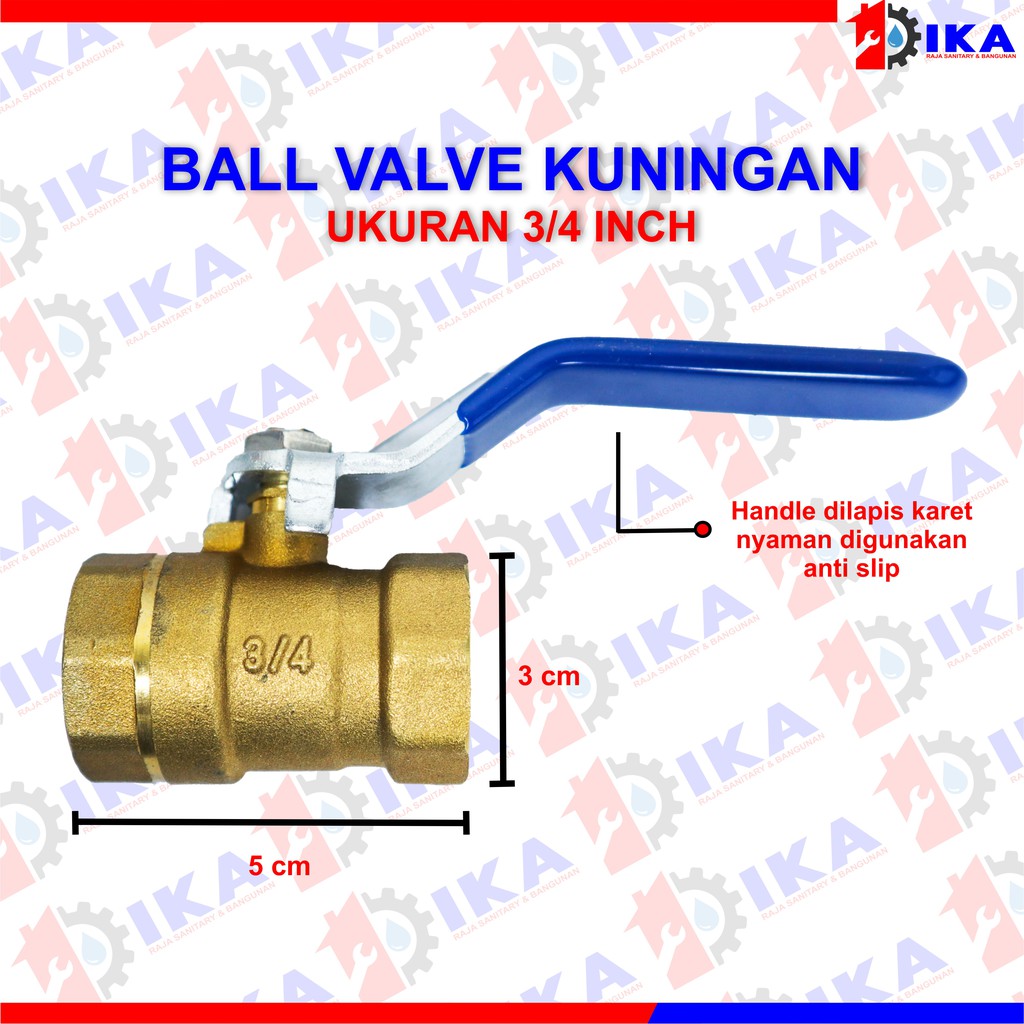 Van Ống Nước 3 / 4 / Khóa Bgs / Bi 3 / 4 Bằng Đồng Thau