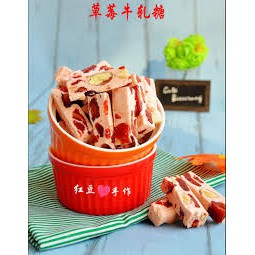 [HOT] Nougat dâu tây bánh quy mặn  - kẹo hạnh phúc - siêu hạt, mứt, ít ngọt, healthy