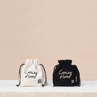 Túi đeo chéo miệng dây rút vải canvas đựng đồ tiện lợi Coming Home Buns Bucket Bag JAMLOS