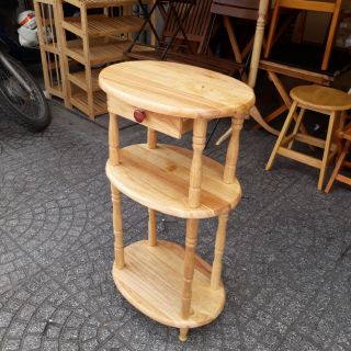 Kệ gỗ oval - Lê Tâm Furniture