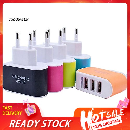 Cốc Sạc 3 Cổng Usb 3.1a