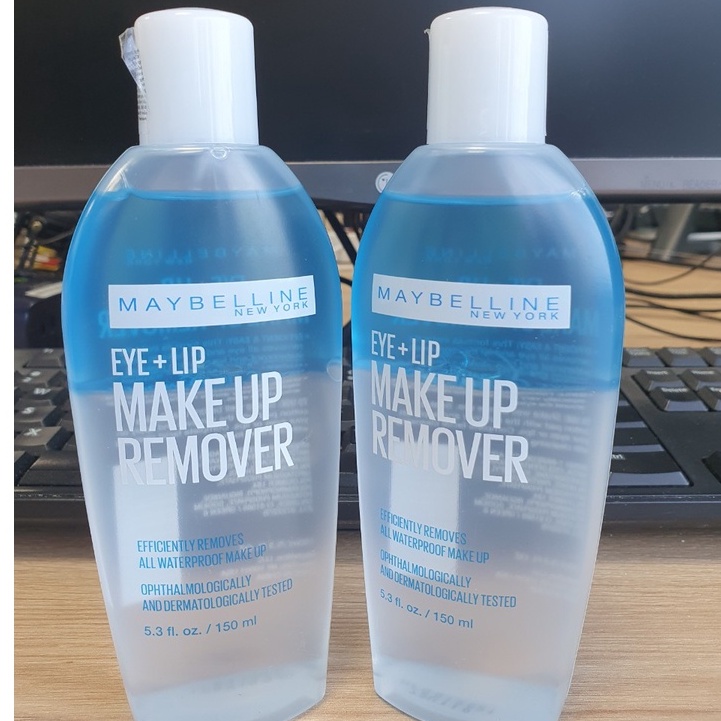 Nước tẩy trang mắt môi MAYBELLINE Make Up Remover Eye Lip 150ml - dung dịch tẩy trang chuyên dụng