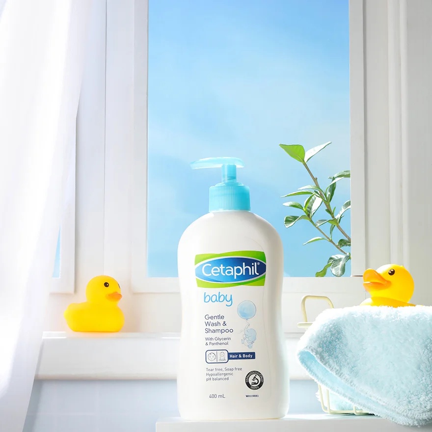 Sữa Tắm Cetaphil Kiêm Dầu Gội Baby Gentle Wash &amp; Shampoo