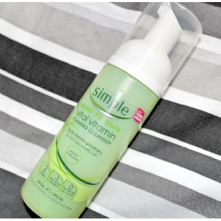 simple kind to skin vital vitamin foaming cleanser